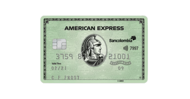 Green American Express Bancolombia