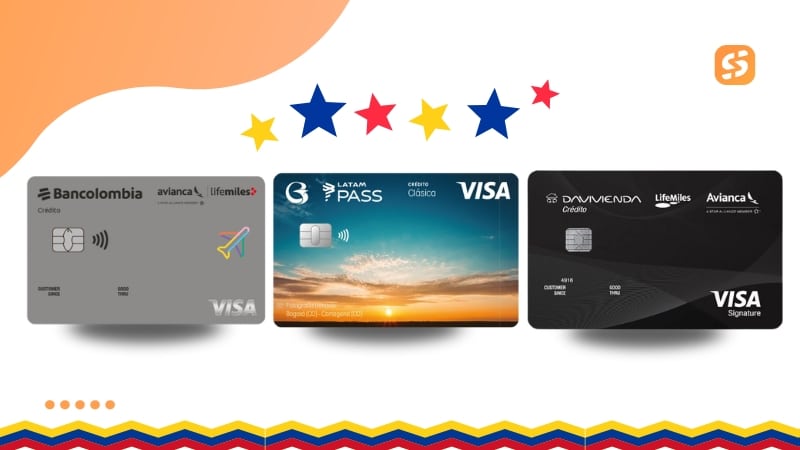 Ejemplos de tarjetas con millas populares en Colombia Ejemplos de tarjetas con millas populares en Colombia