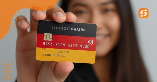 Kreditkarte mit Loungezugang