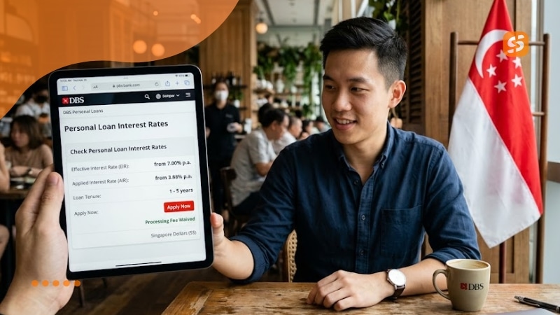 DBS Cashline interest rate Singapore