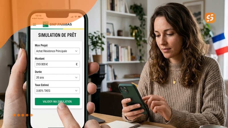 calcul mensualités prêt BNP Paribas,