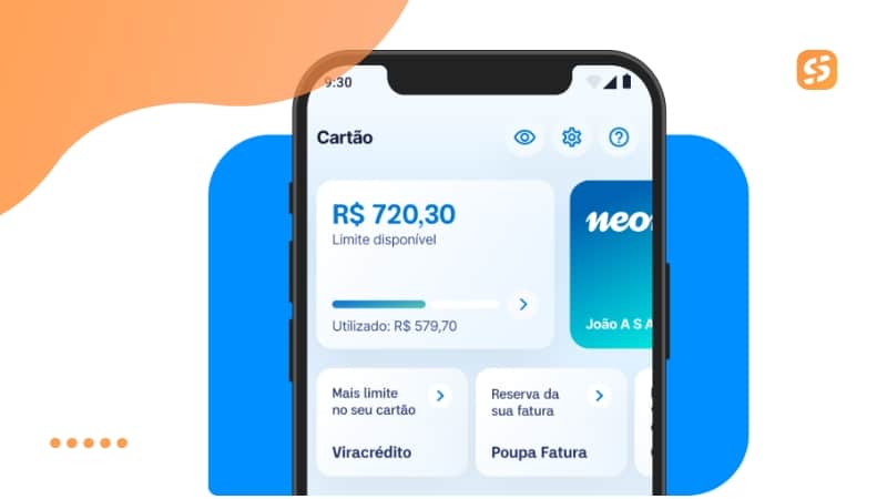 cartão neon para negativado                                                                  
